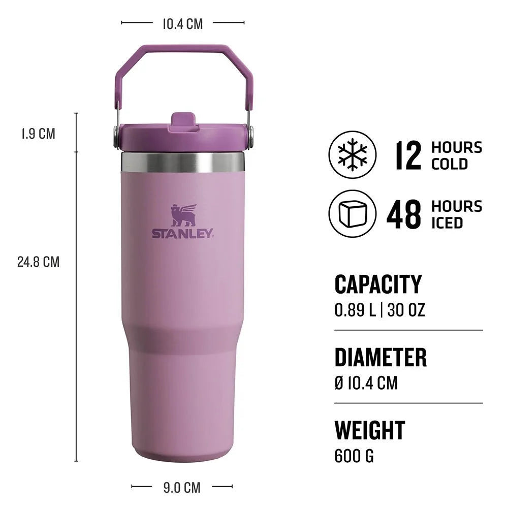 Stanley The IceFlow Flip Straw Pipetli Termos Bardak 0,89 LT Lilac