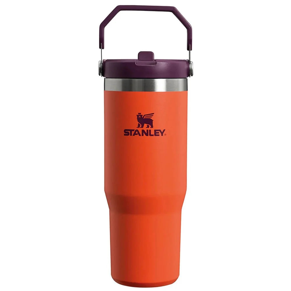 Stanley The IceFlow Flip Straw Pipetli Termos Bardak 0,89 LT Tigerlily Plum