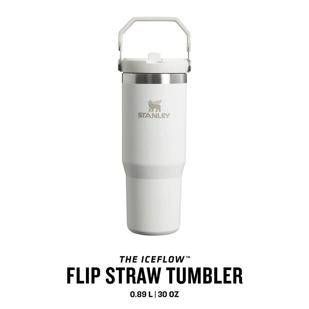 Stanley The IceFlow Flip Straw Pipetli Termos Bardak 0,89 LT White
