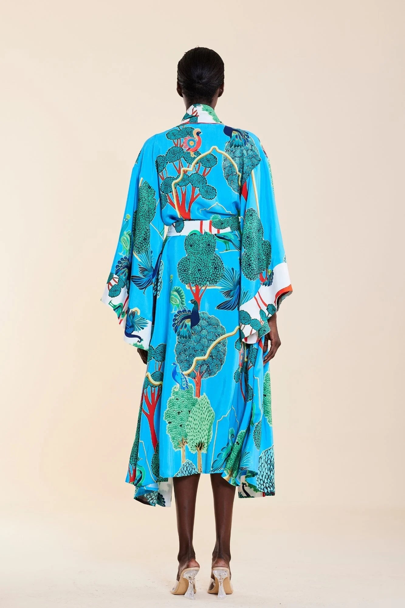 Oopscool - Blue Garden Long Kimono
