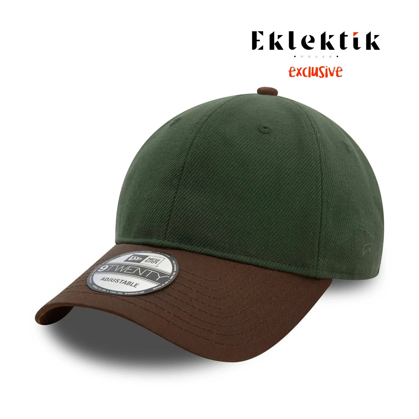 New Era Şapka - Heavy Twill Green 9TWENTY Ayarlanabilir Şapka