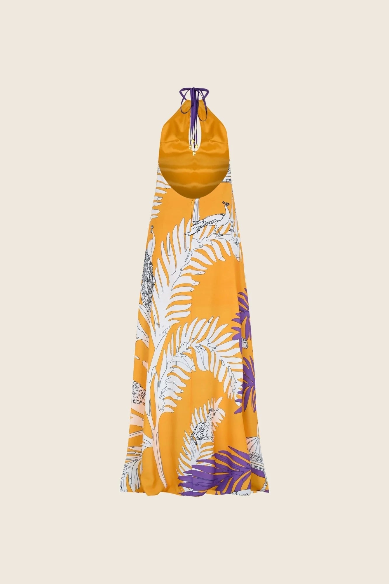 Oopscool - Tropical Peacock Dress Kadın Elbise
