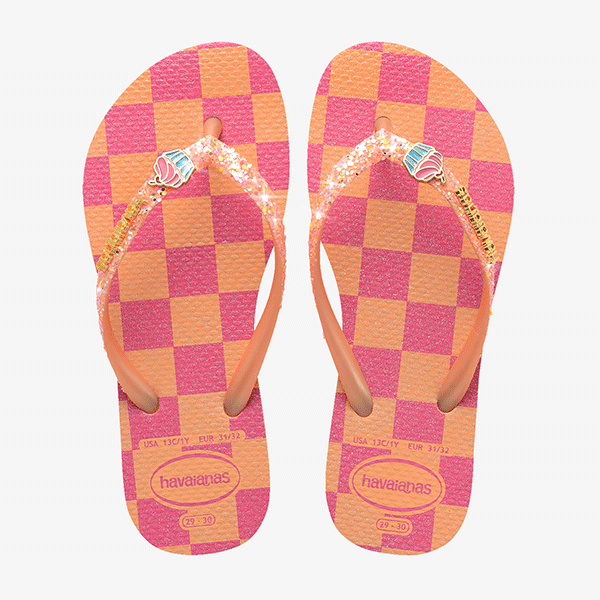 Havaianas Kids Slim Glitter Trendy Şeftali