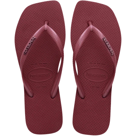 Havaianas Terlik Slim Square Logo Metallic Amarant