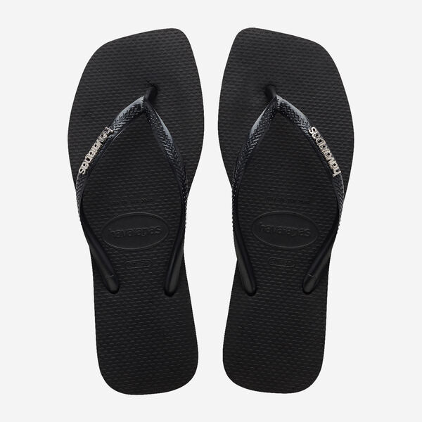 Havaianas Terlik Square Logo Metallic Siyah
