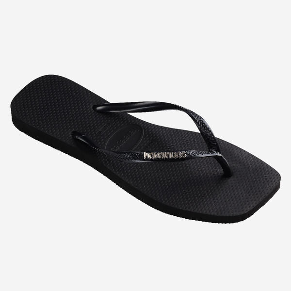 Havaianas Terlik Square Logo Metallic Siyah