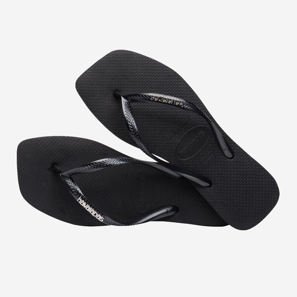 Havaianas Terlik Square Logo Metallic Siyah