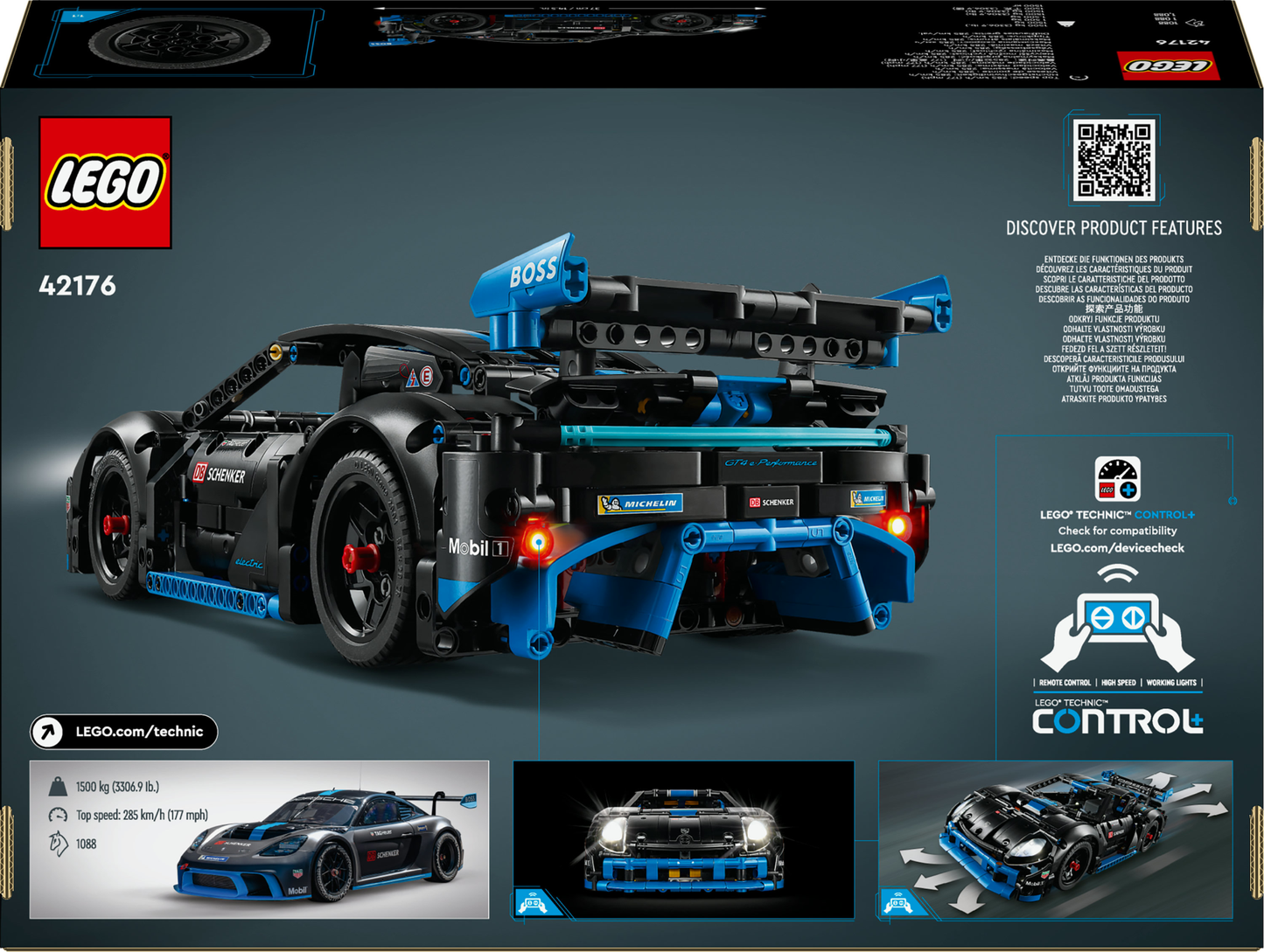 LEGO® Technic Porsche GT4 e-Performance Yarış Arabası Oyuncağı 42176