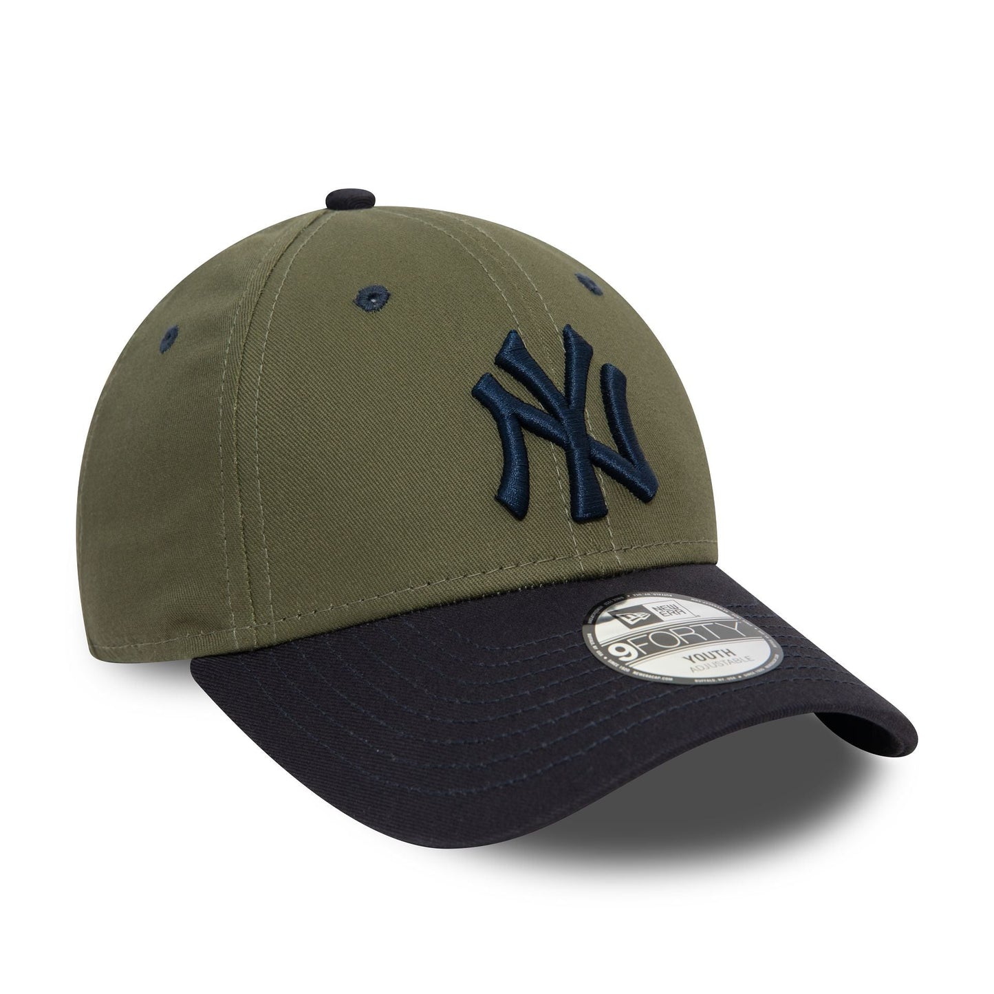 New Era Şapka - NY Yankees Çocuk Contrast Khaki 9FORTY Ayarlanabilir Şapka