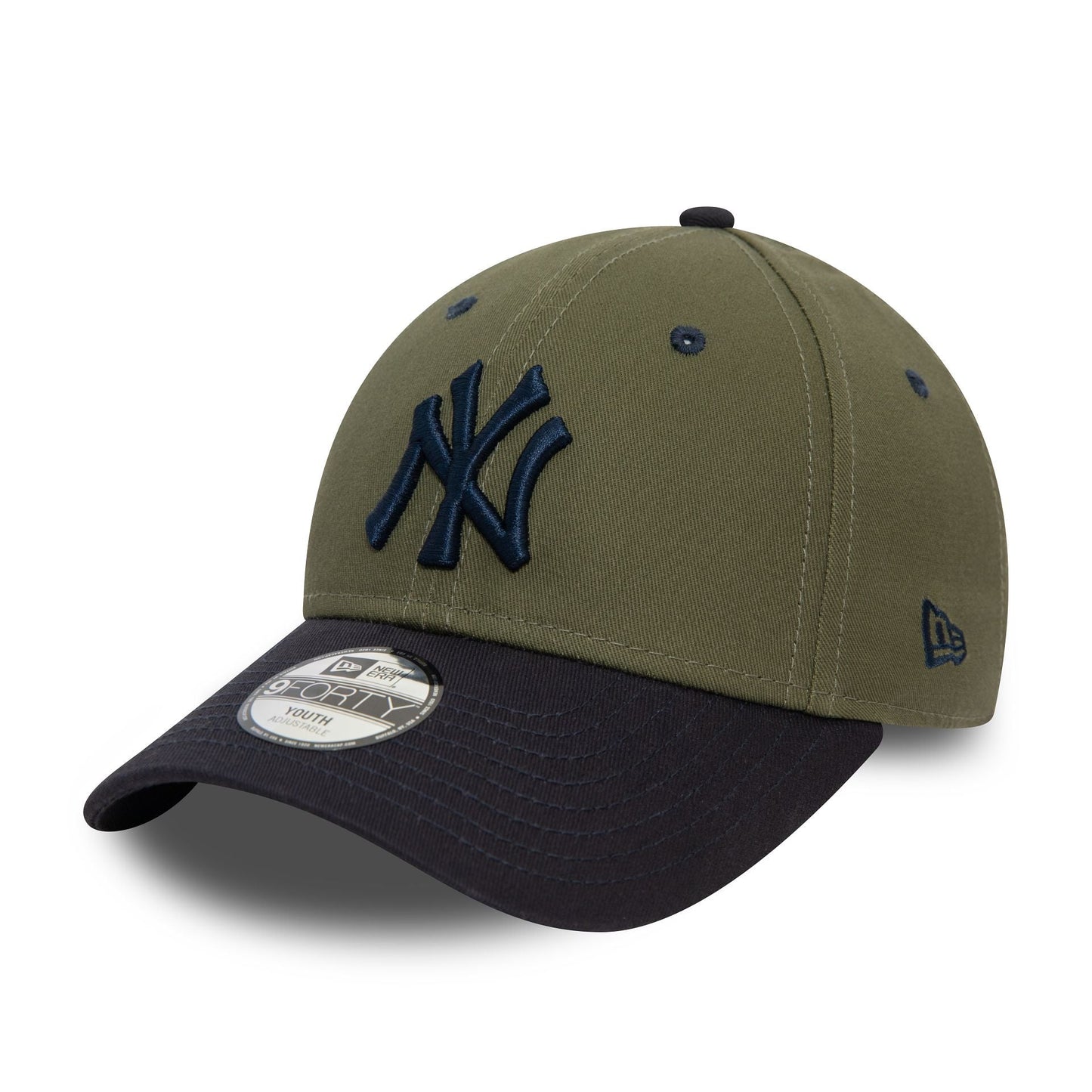 New Era Şapka - NY Yankees Çocuk Contrast Khaki 9FORTY Ayarlanabilir Şapka