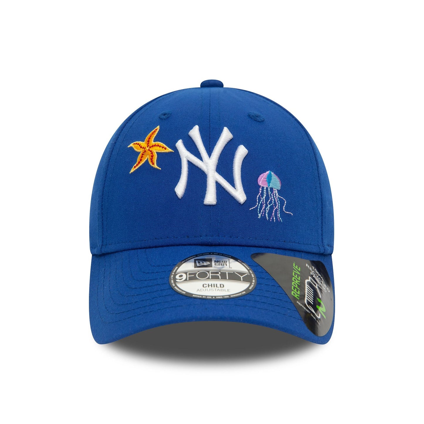 New Era Şapka - NY Yankees Repreve Çocuk Icon Blue 9FORTY Ayarlanabilir Şapka