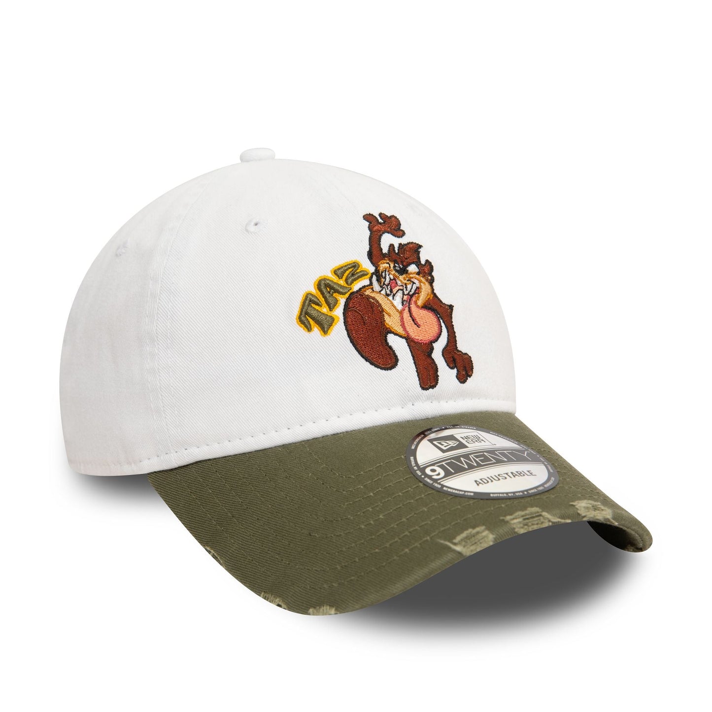 New Era Şapka - Taz Distressed White 9TWENTY Ayarlanabilir Şapka