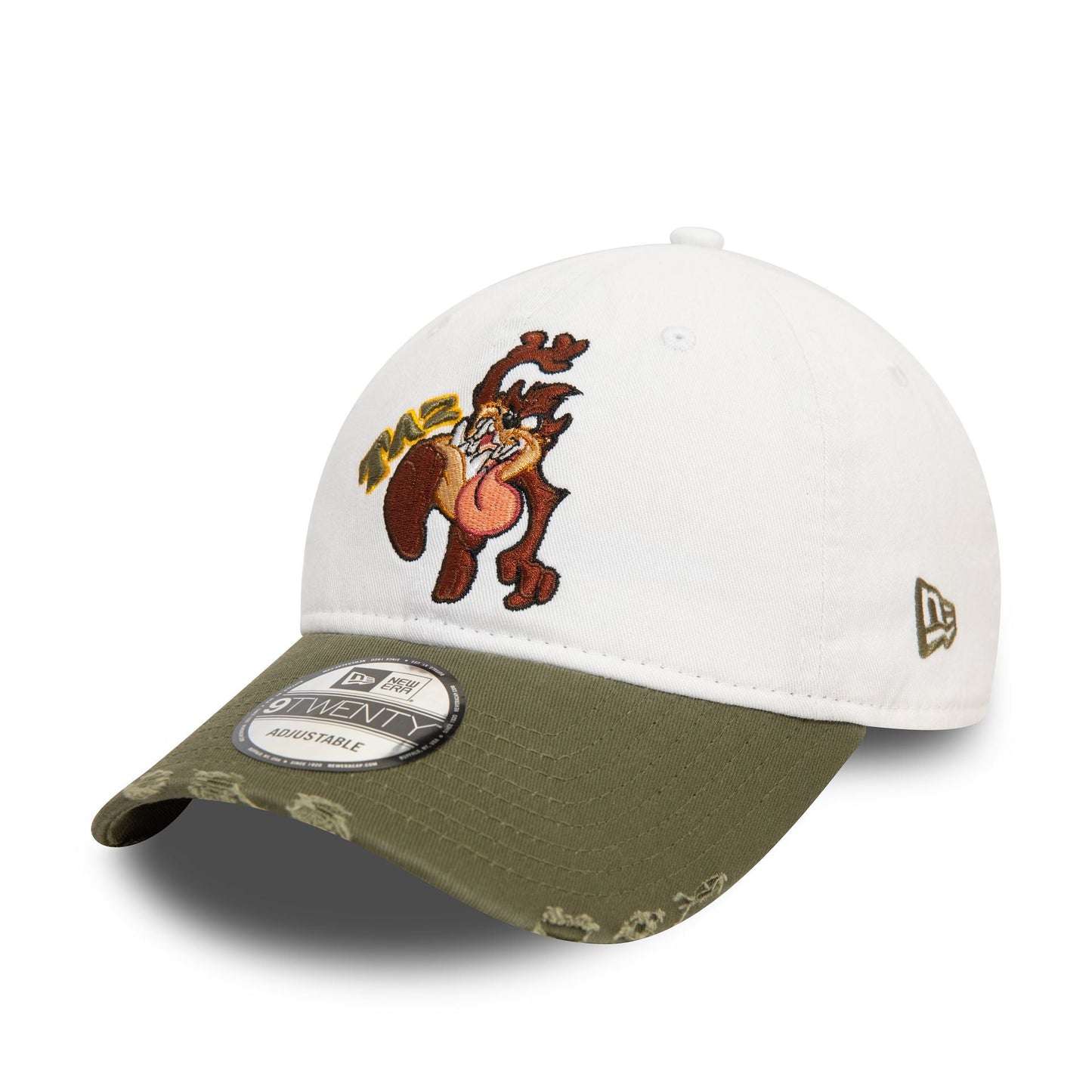 New Era Şapka - Taz Distressed White 9TWENTY Ayarlanabilir Şapka