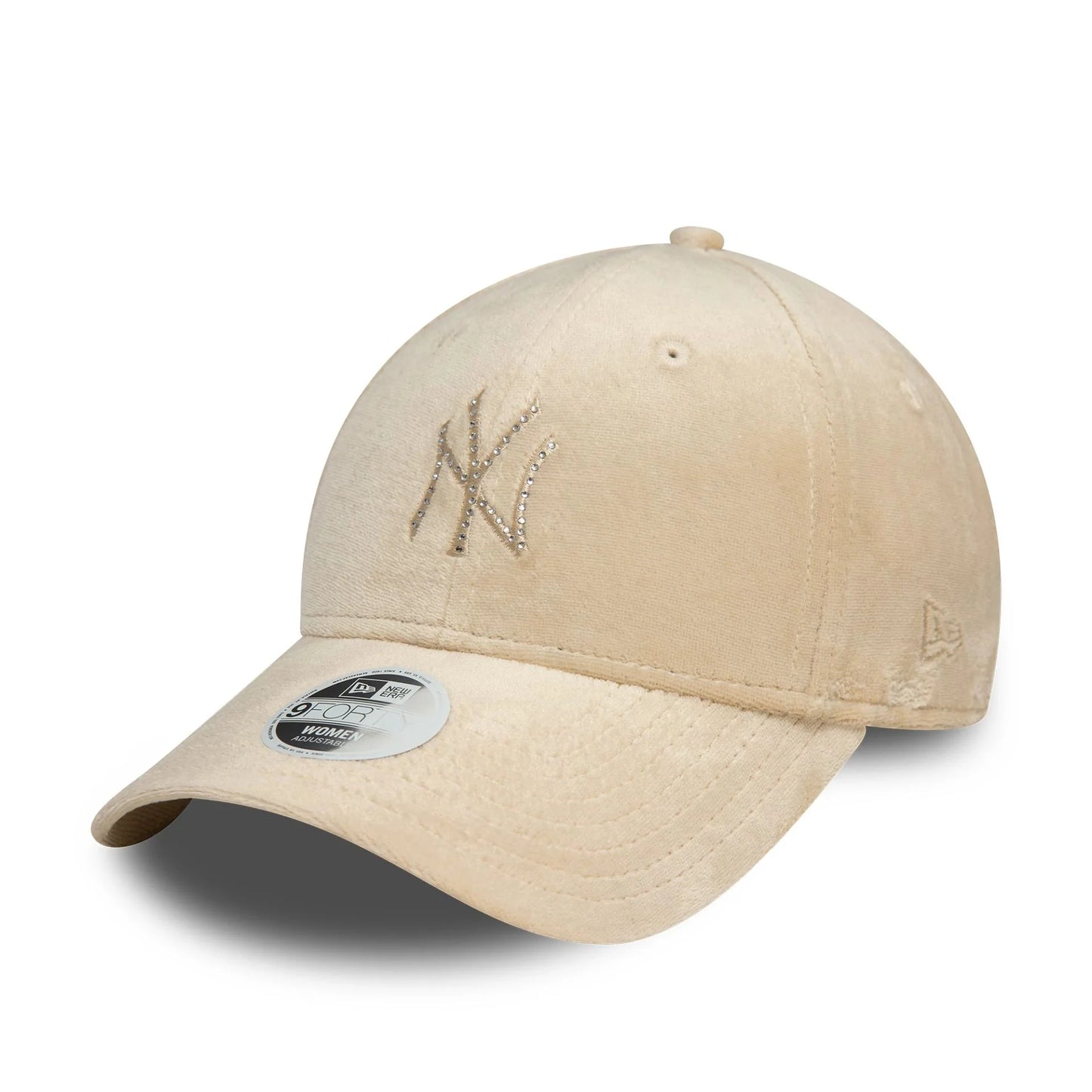 New Era Şapka - NY Yankees Womens Diamante Cream 9FORTY Ayarlanabilir Şapka