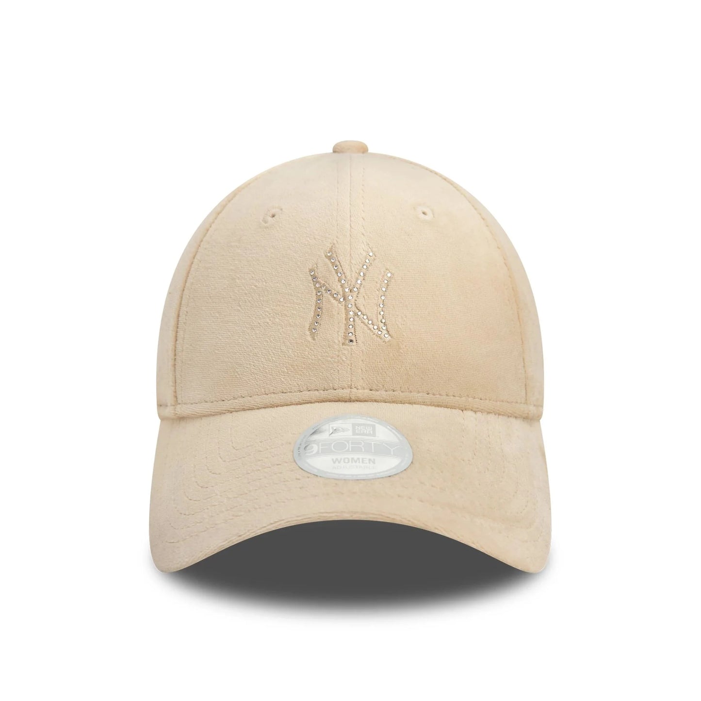 New Era Şapka - NY Yankees Womens Diamante Cream 9FORTY Ayarlanabilir Şapka