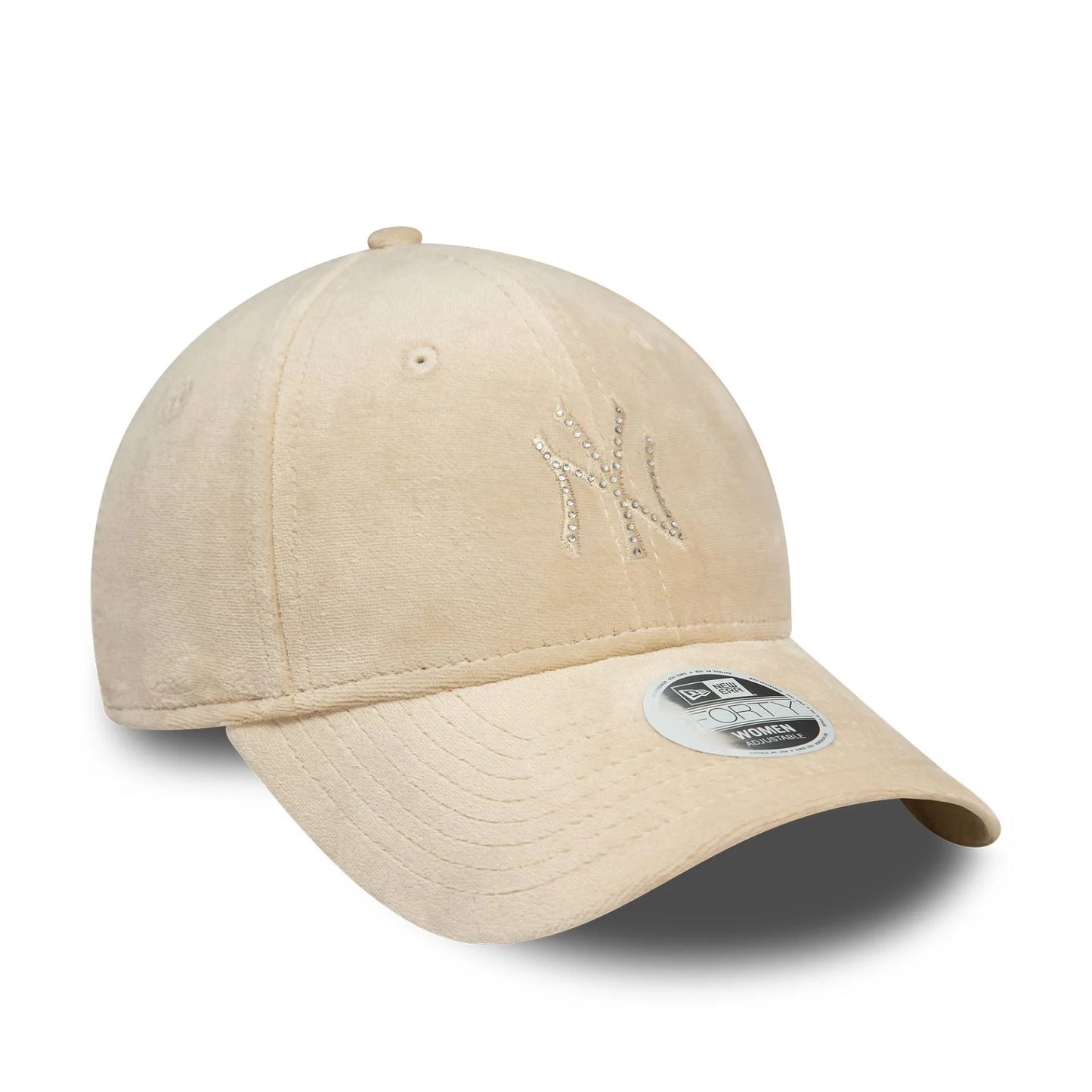 New Era Şapka - NY Yankees Womens Diamante Cream 9FORTY Ayarlanabilir Şapka