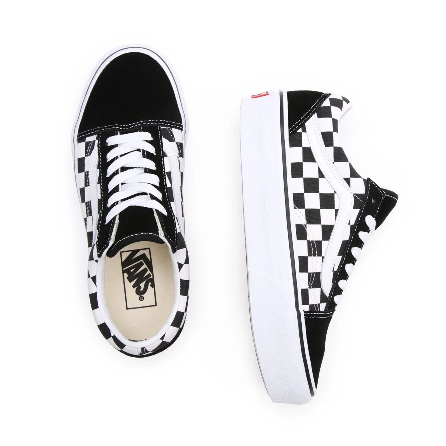 Vans Ayakkabı - Checkerboard Old Skool Platform Ayakkabı