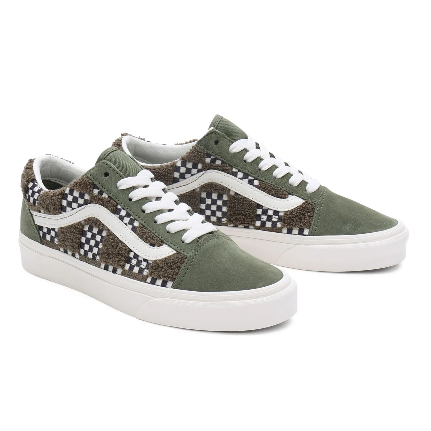 Vans Ayakkabı - Old Skool Tufted Check Loden Green