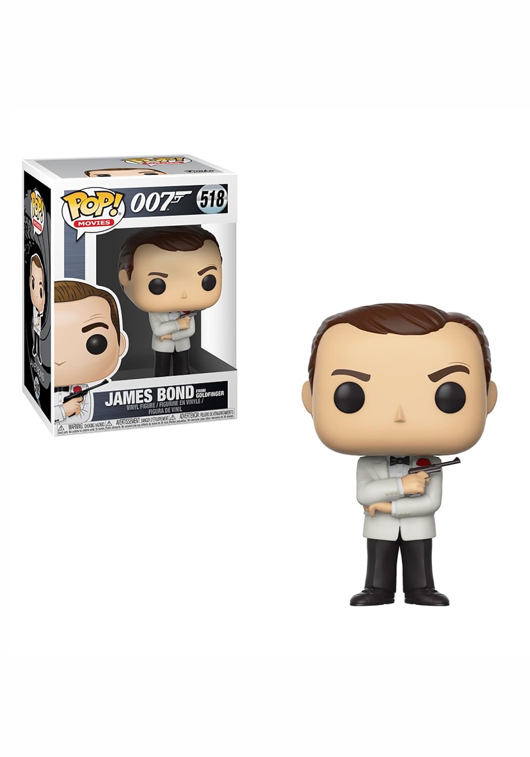 Funko Pop Movies: James Bond-Sean Connery with White Tux Collectible Figure