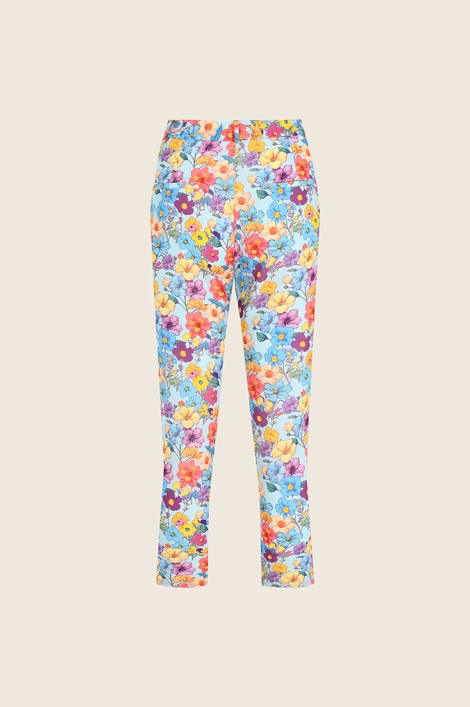 Oopscool - Garden Crepe Cigarette Pant