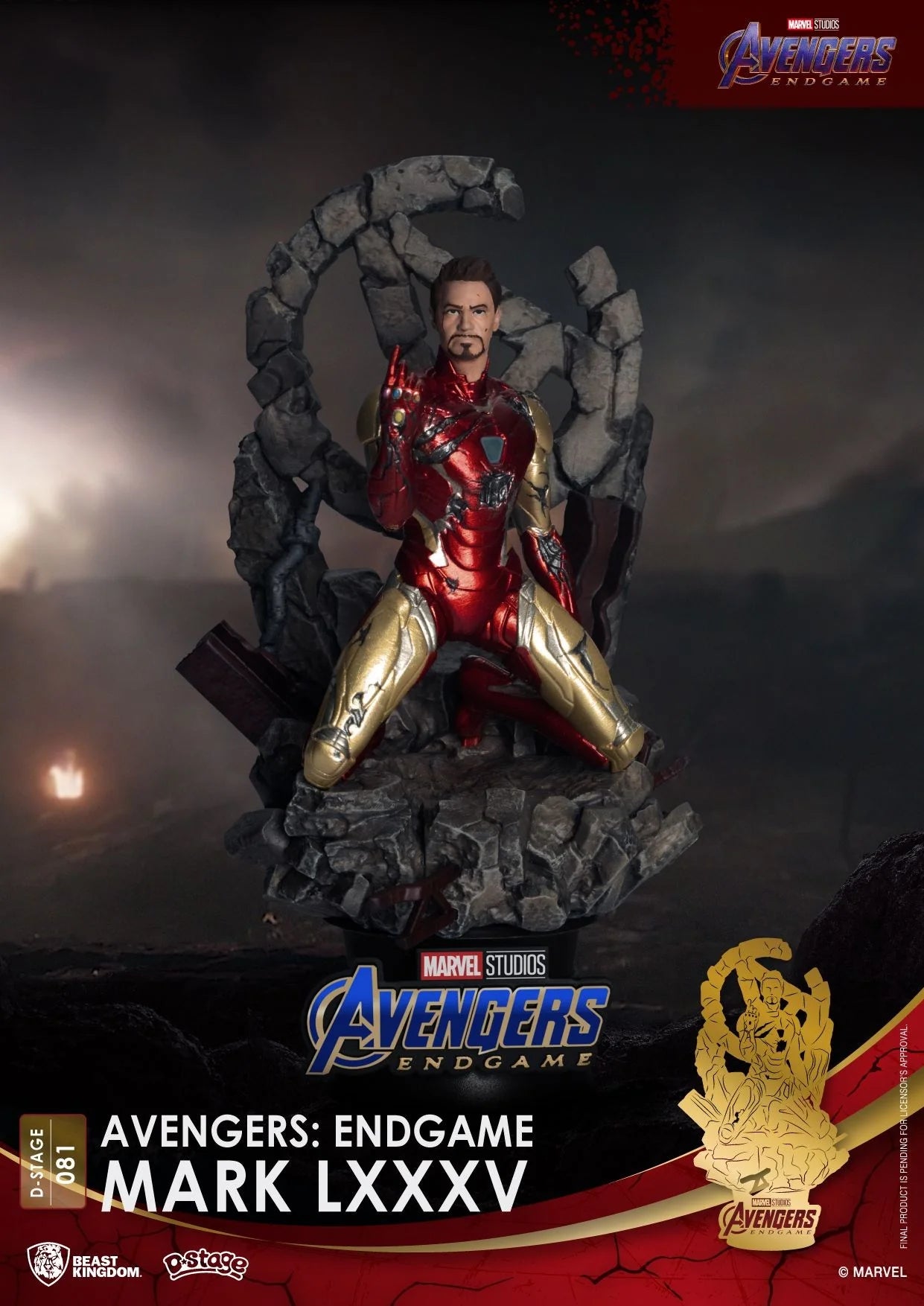 Beast Kingdom Marvel Avengers Endgame Iron Man Mk85 hi