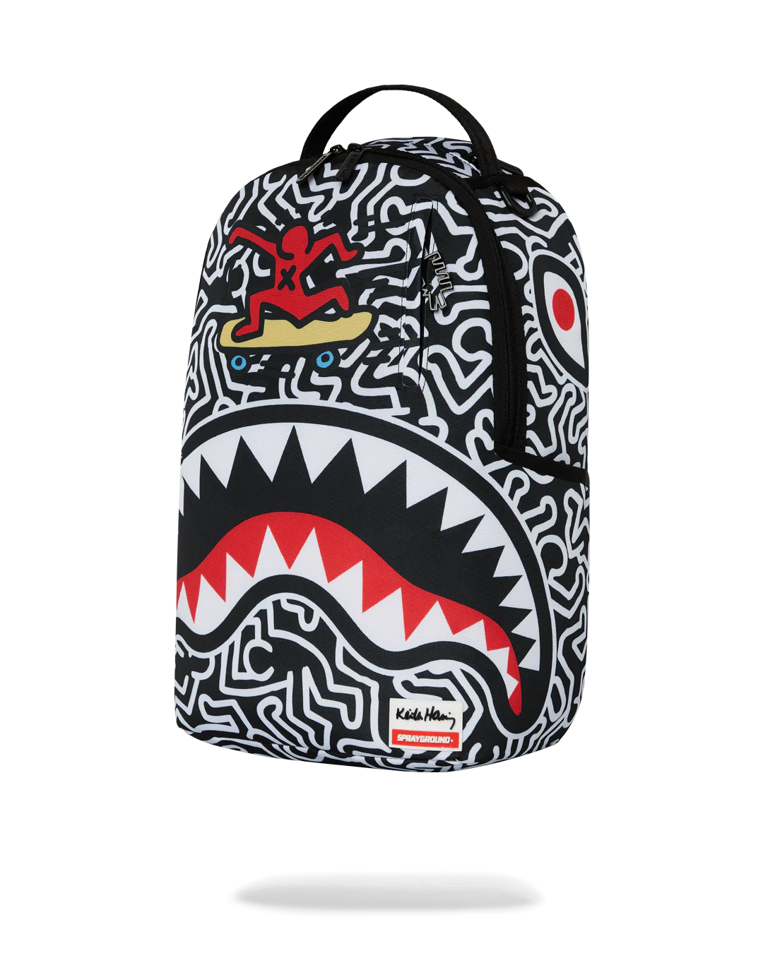 Sprayground - KEITH HARING SKATER SHARK DLXSR Sırt Çantası