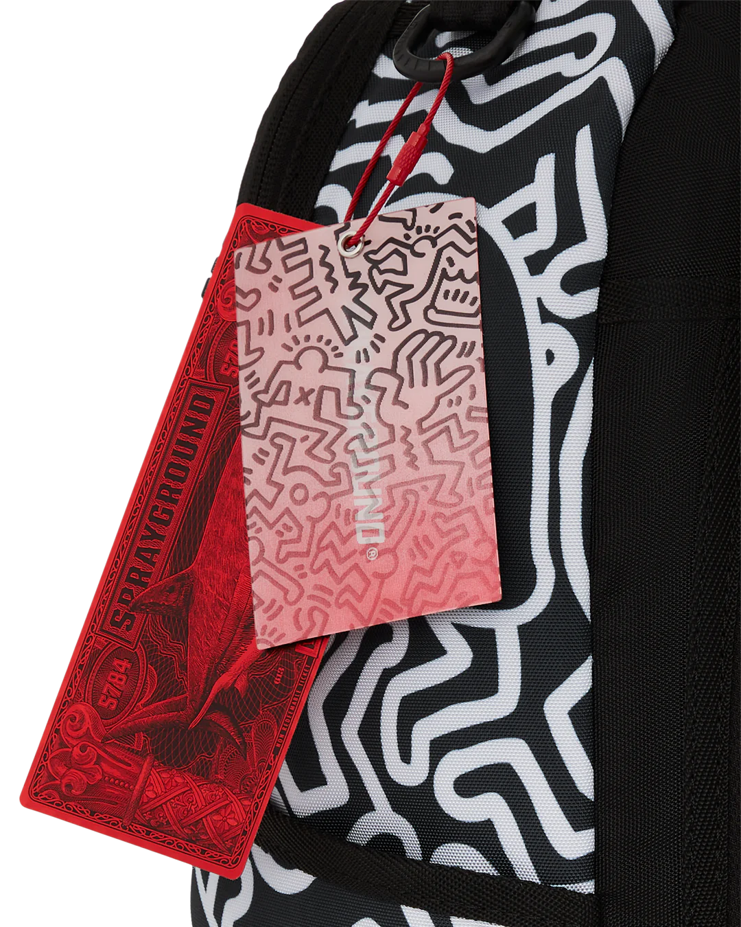 Sprayground - KEITH HARING SKATER SHARK DLXSR Sırt Çantası