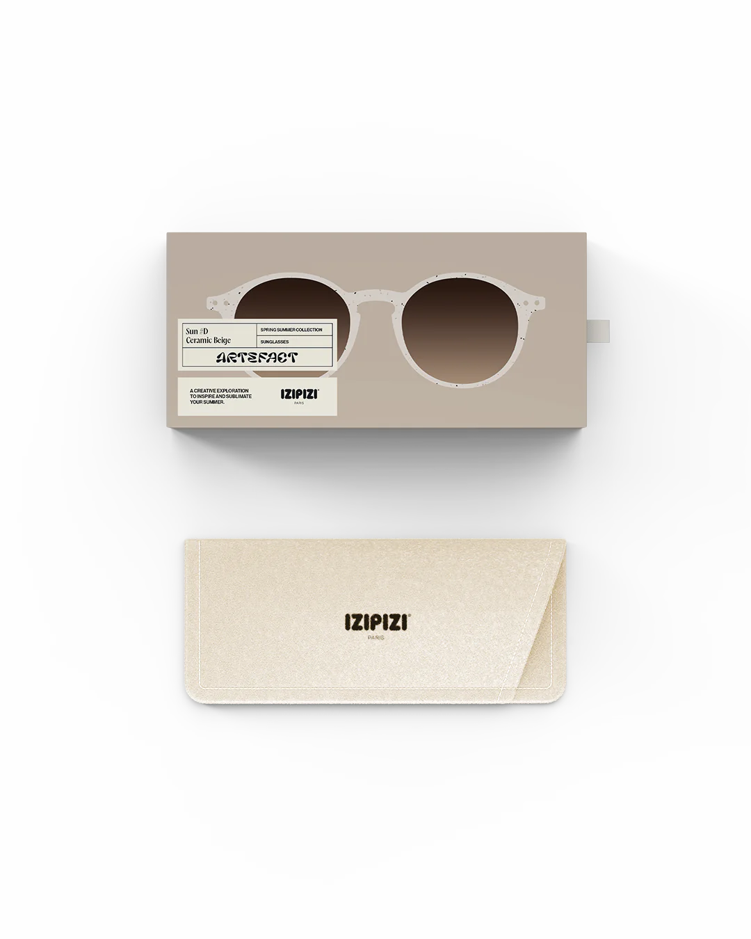 IZIPIZI SUN #D Ceramic Beige - Bej Yetişkin Güneş Gözlüğü