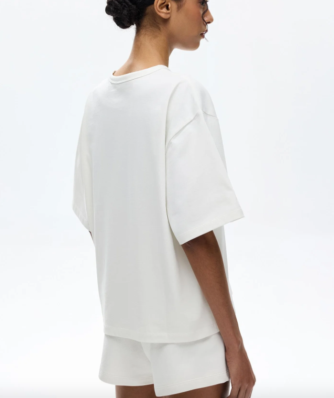 Les Benjamins Oversize Fit Beyaz Renkli Kadın Tişört SHORT SLEEVE TEE 014