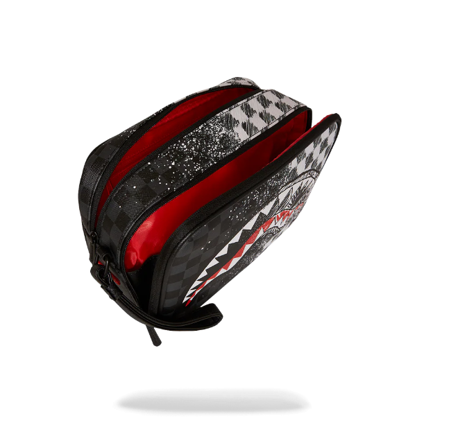 SPRAYGROUND SCRIBBLE DRIBBLE CHECK TOILETRY BRICK