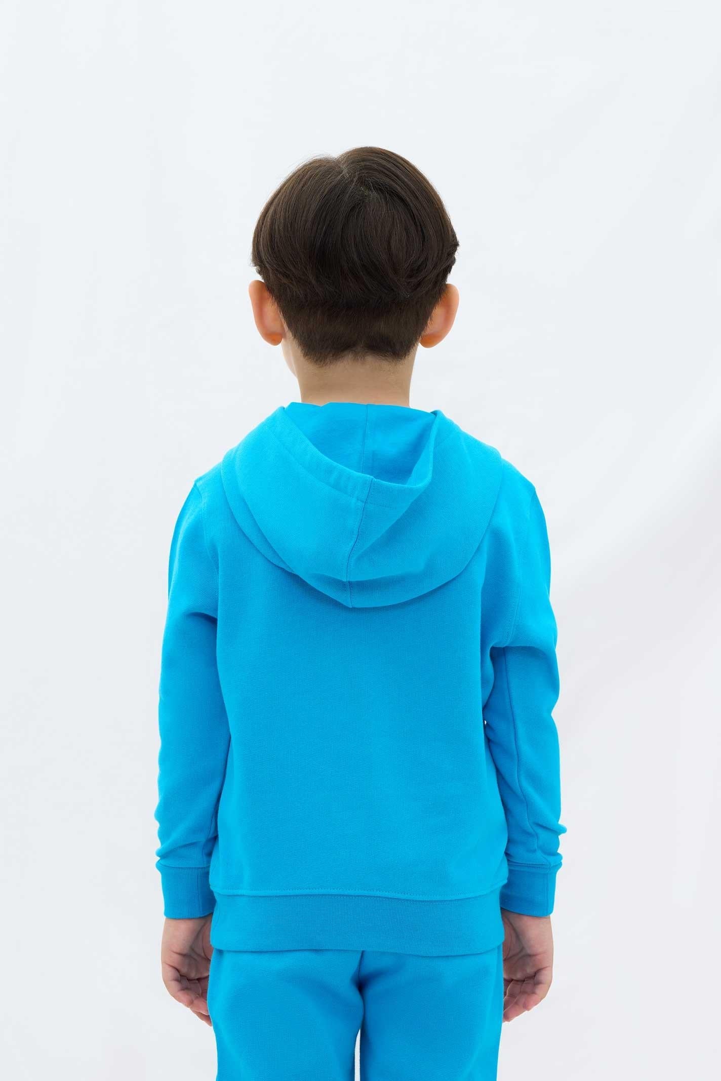 Les Benjamins Çocuk Hoodie 302 Stitch Blue