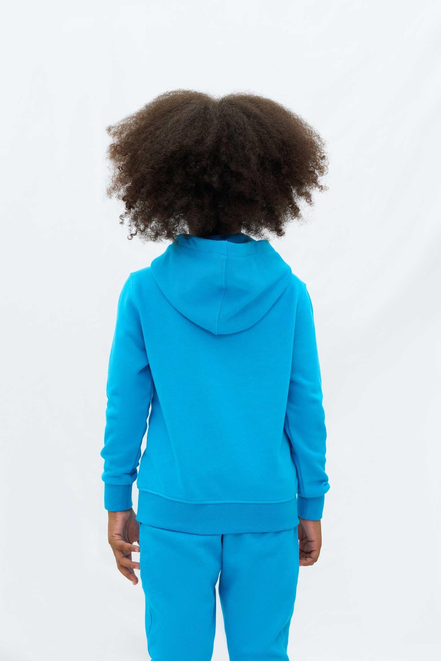 Les Benjamins Çocuk Hoodie 302 Stitch Blue