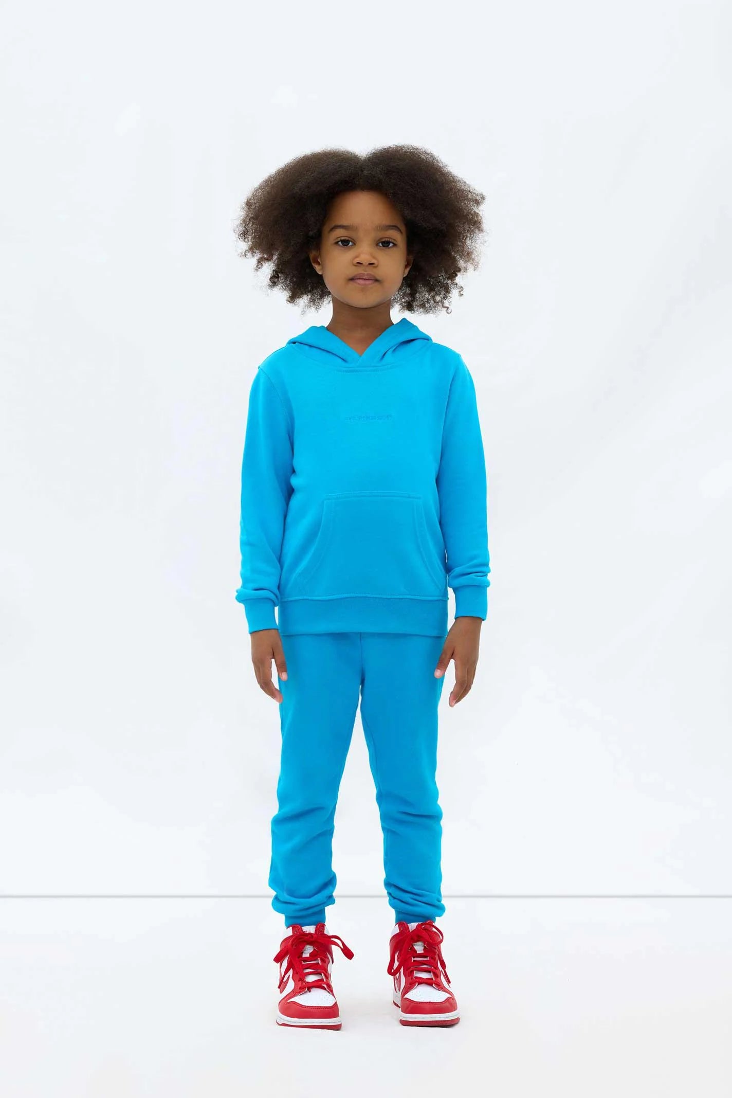 Les Benjamins Çocuk Hoodie 302 Stitch Blue