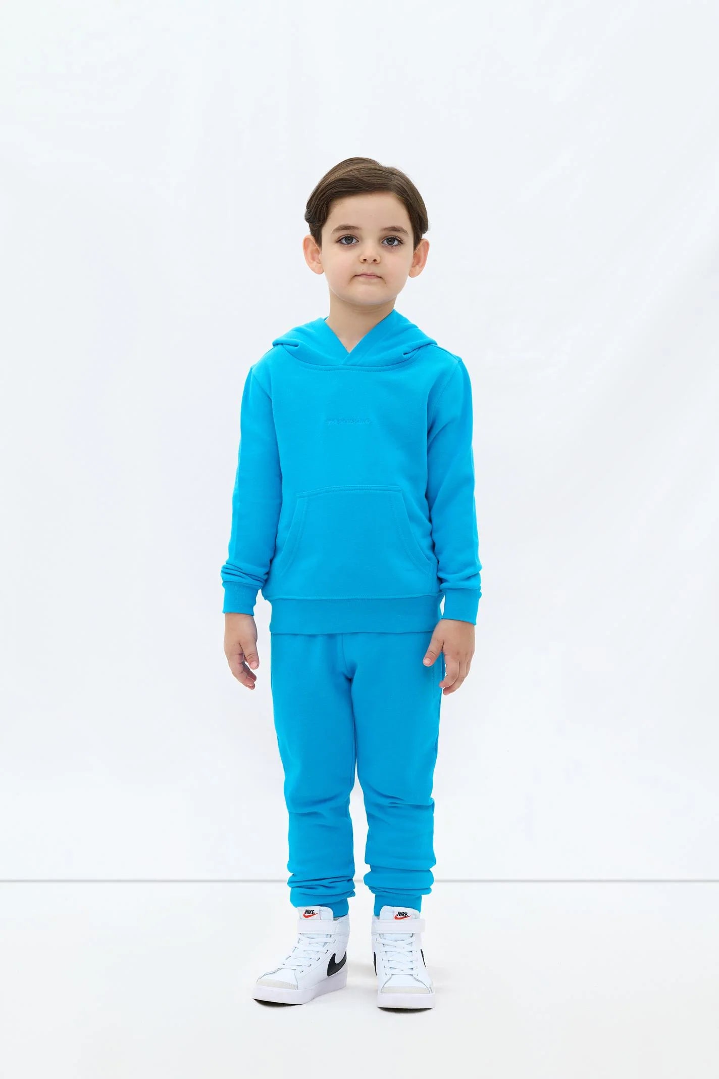 Les Benjamins Çocuk Hoodie 302 Stitch Blue