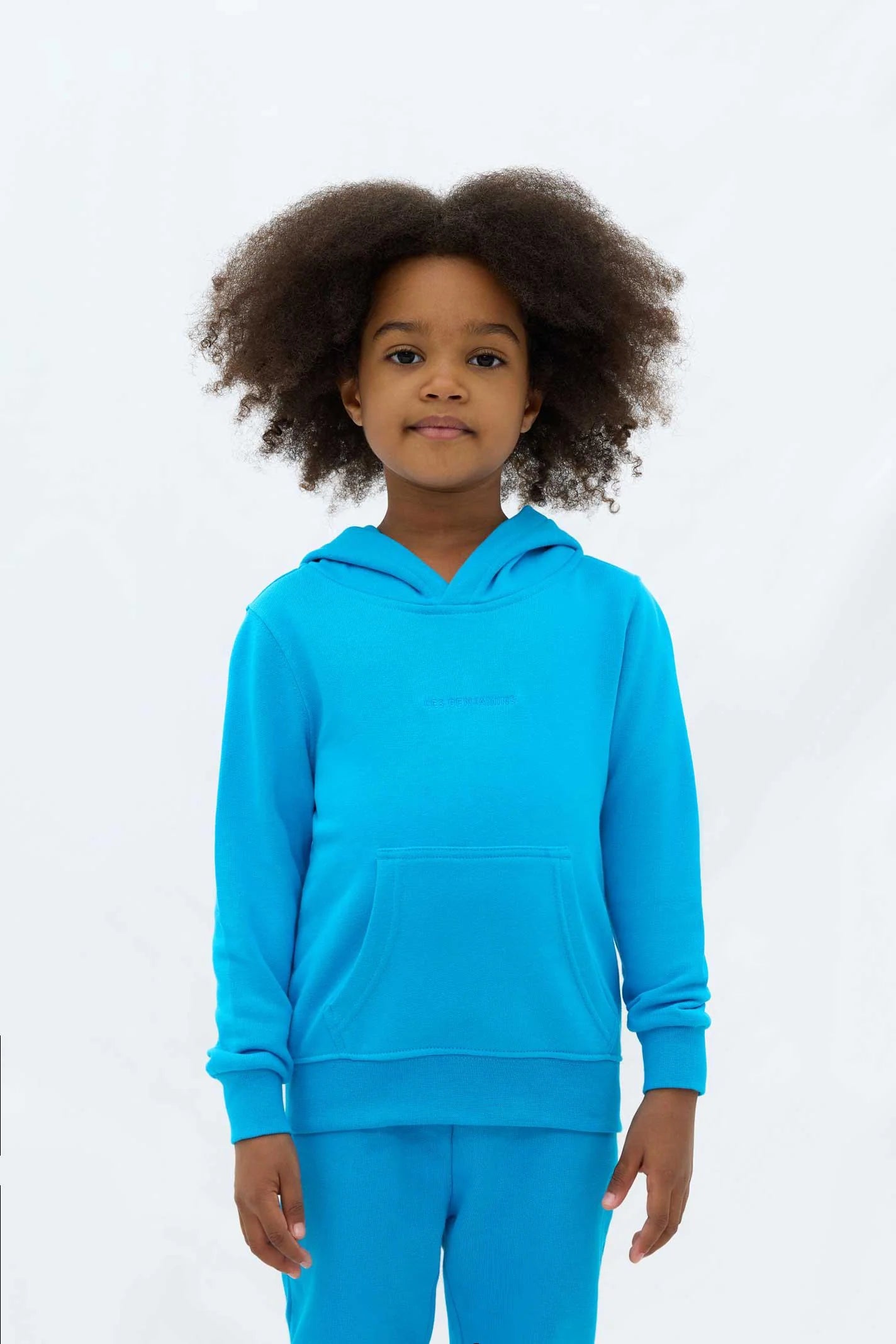 Les Benjamins Çocuk Hoodie 302 Stitch Blue