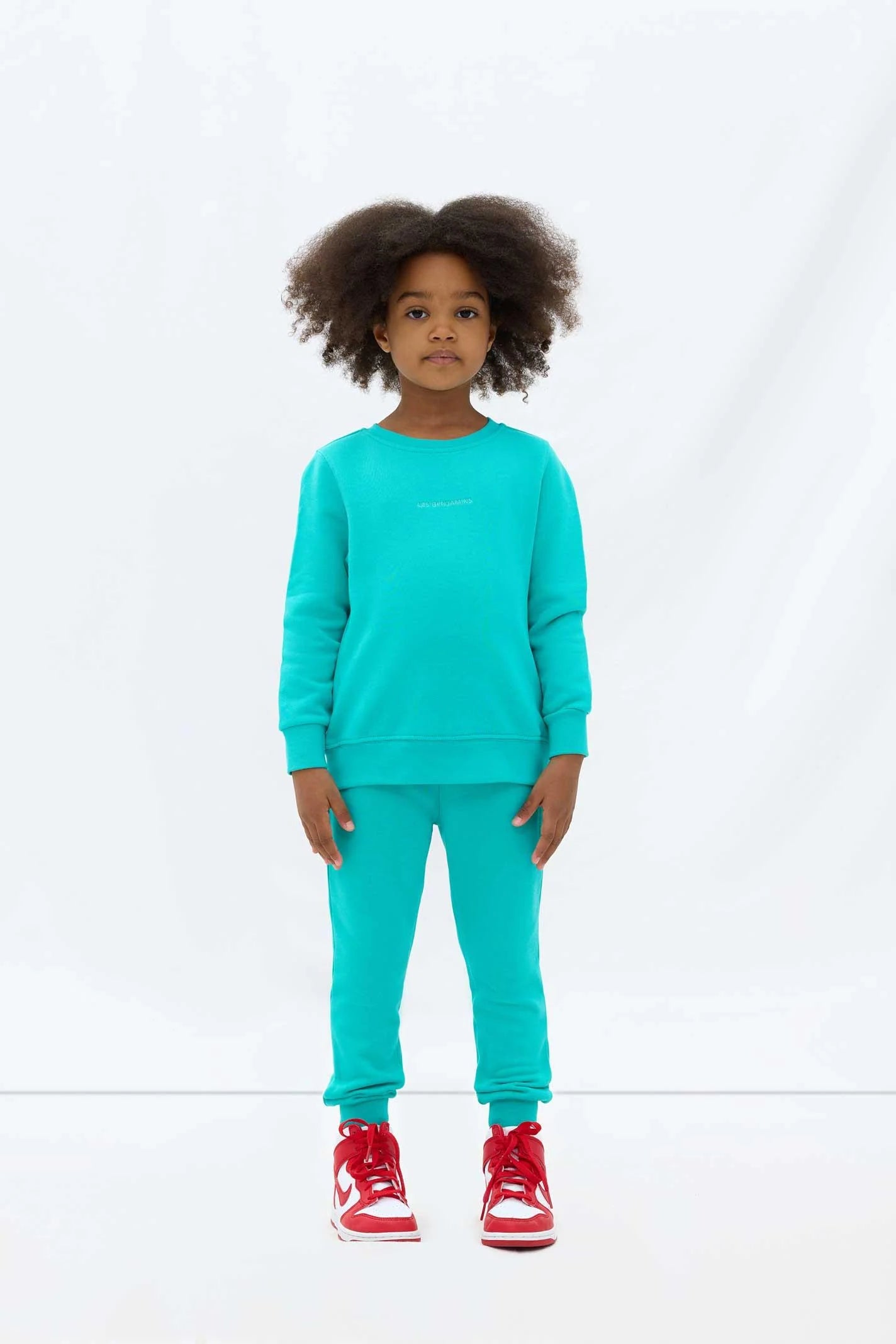Les Benjamins Çocuk Sweatshirt 303 Backyard Green