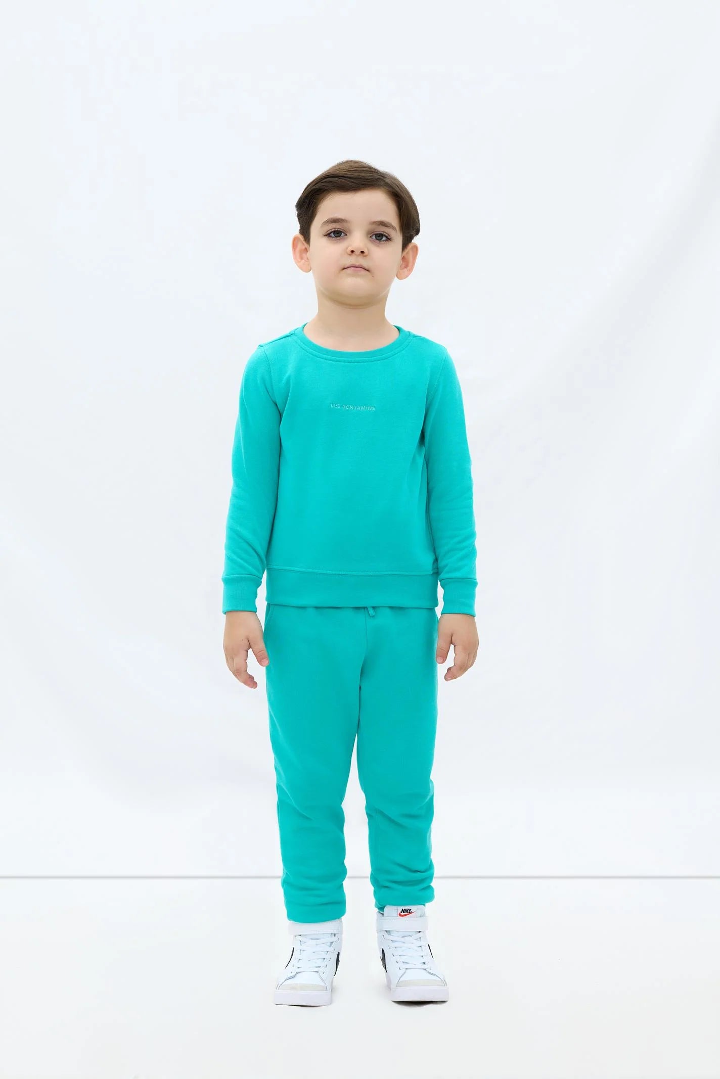 Les Benjamins Çocuk Sweatshirt 303 Backyard Green