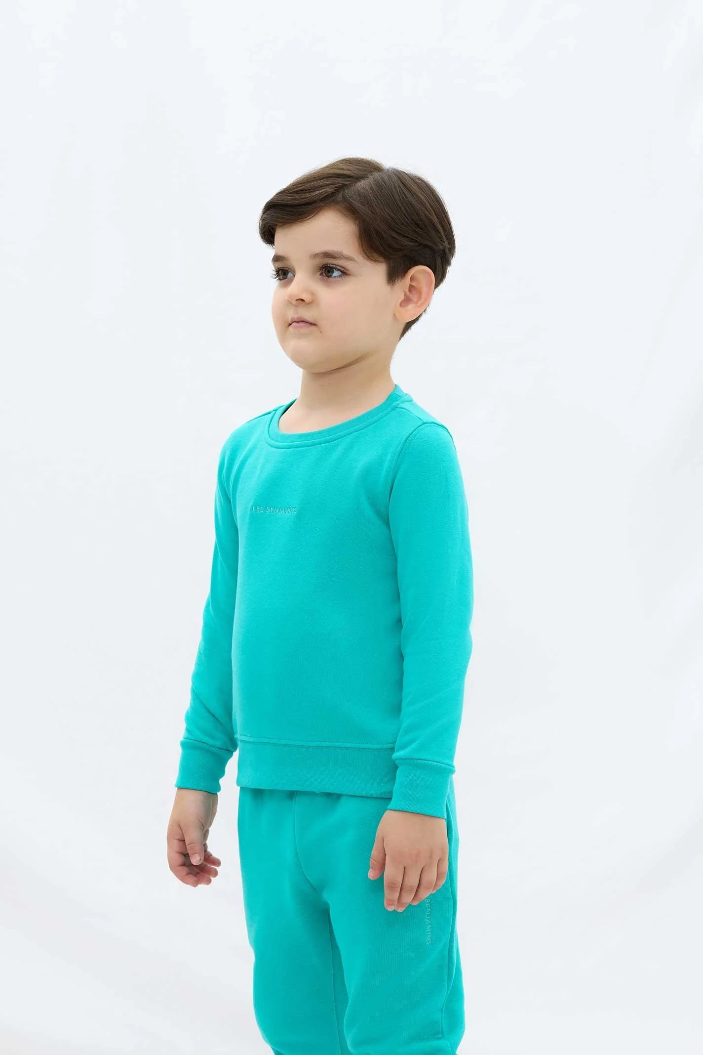 Les Benjamins Çocuk Sweatshirt 303 Backyard Green