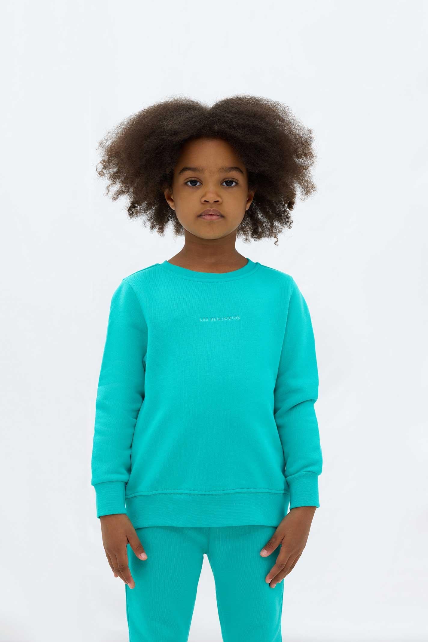 Les Benjamins Çocuk Sweatshirt 303 Backyard Green