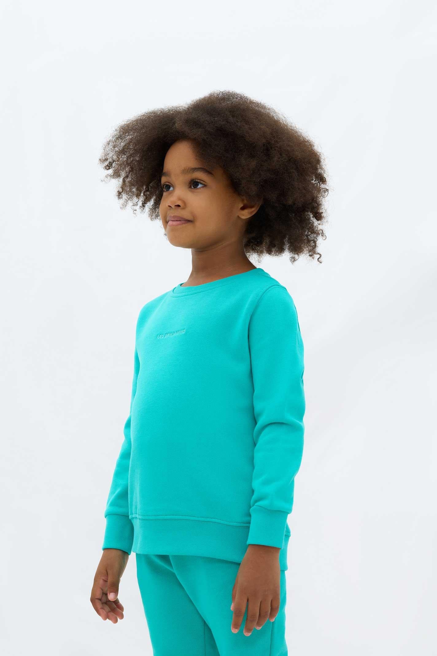 Les Benjamins Çocuk Sweatshirt 303 Backyard Green