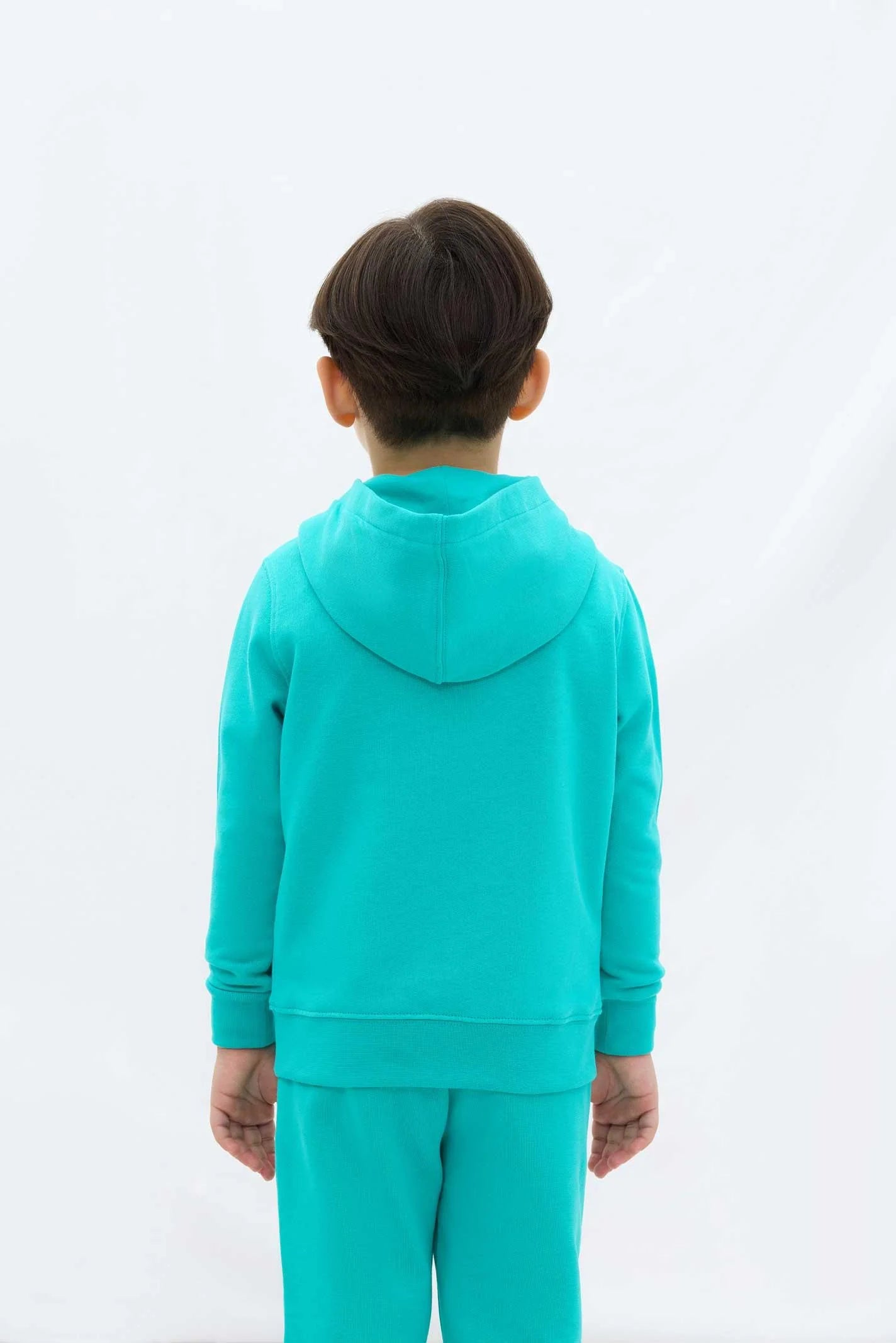 Les Benjamins Çocuk Zip Hoodie 303 Backyard Green