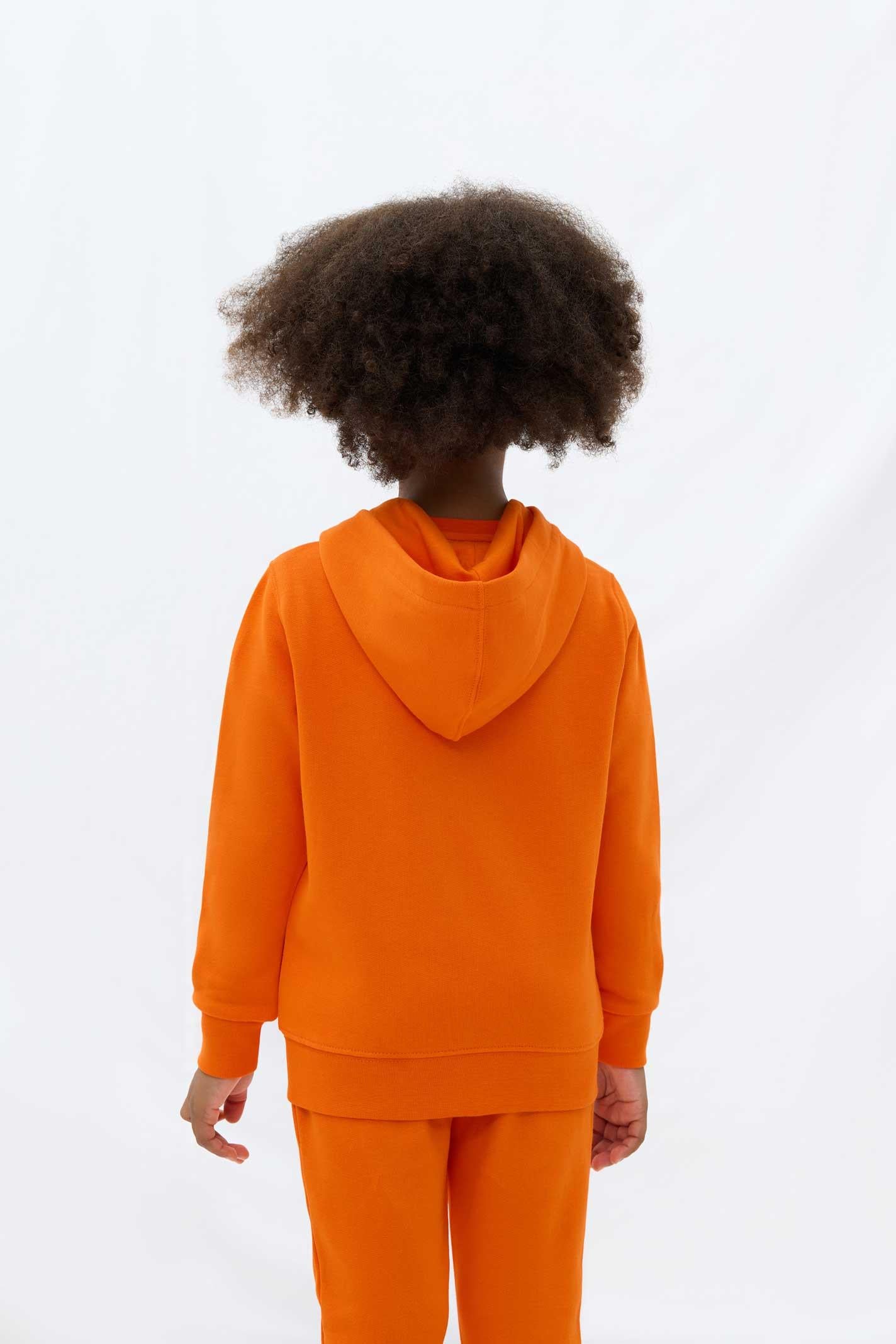 Les Benjamins Çocuk Zip Hoodie 304 Fiery Orange
