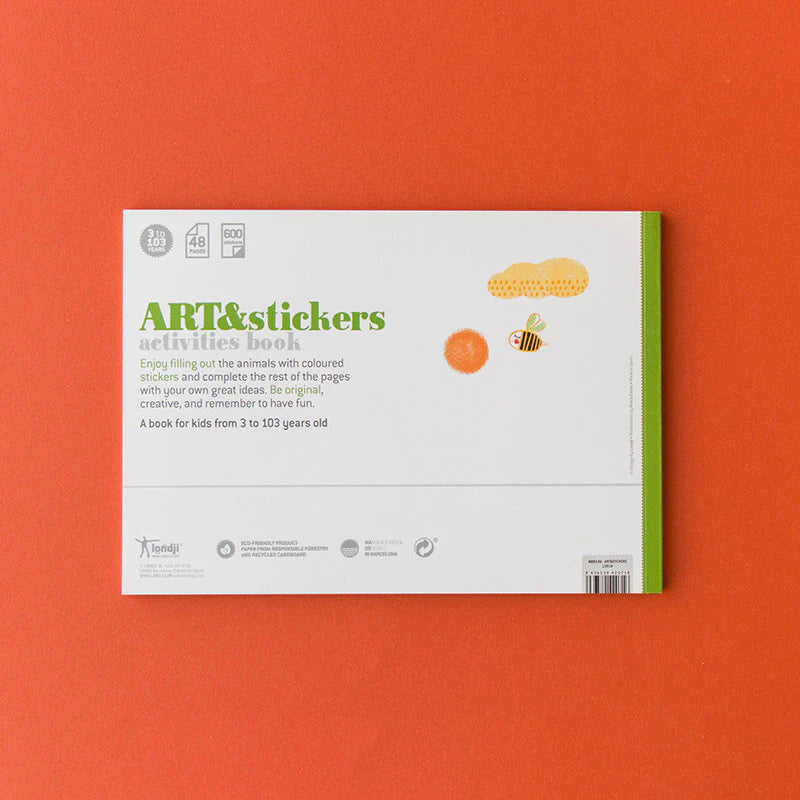 Londji Aktivite Kitabı Çocuk Eğitici Oyun - Art&Stickers