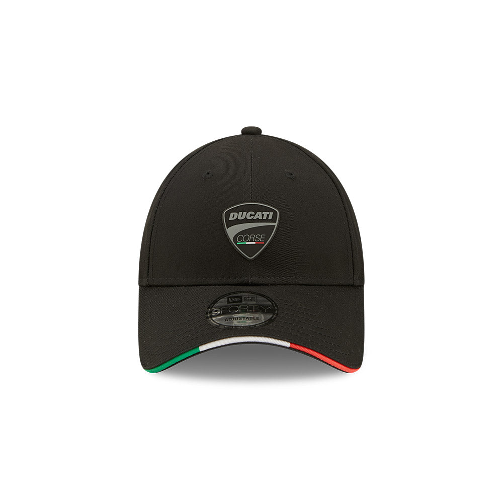 New Era Şapka - Ducati Corse Tricolour Flag Sandwich Black 9FORTY Ayarlanabilir Şapka