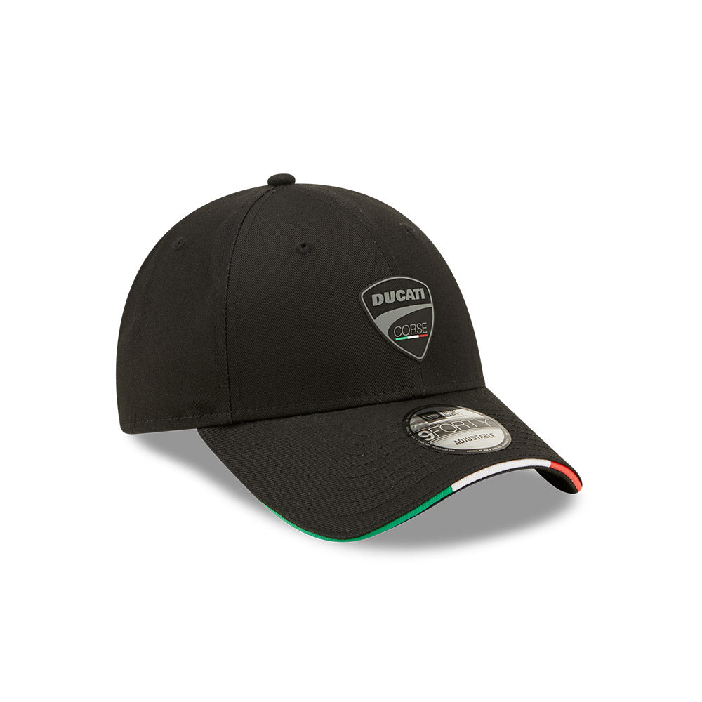 New Era Şapka - Ducati Corse Tricolour Flag Sandwich Black 9FORTY Ayarlanabilir Şapka