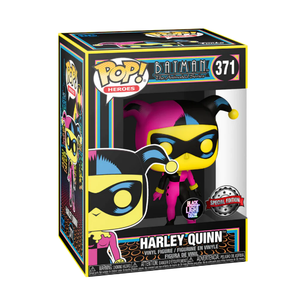 Funko POP Figür Heroes DC Harley Quinn Black Light Special Edition