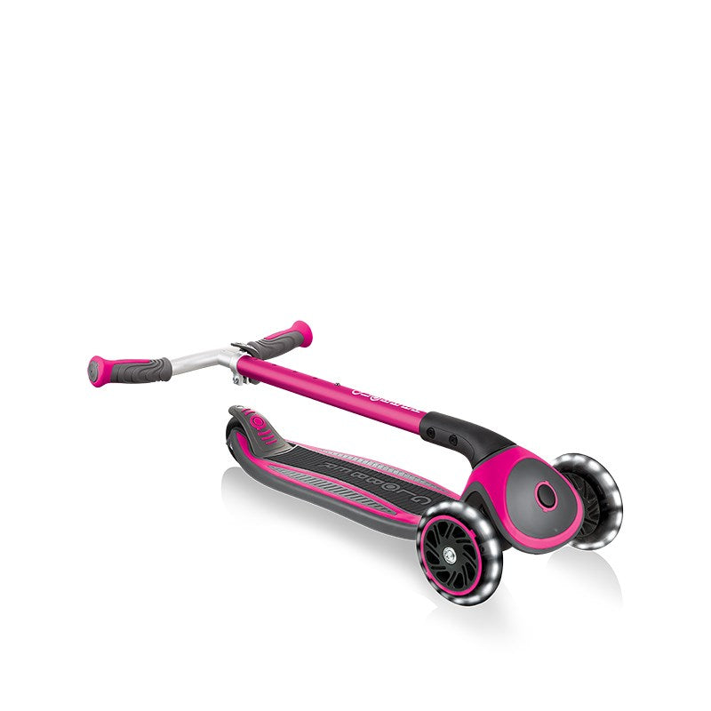 Globber Master Işıklı Katlanabilir Scooter - Pembe