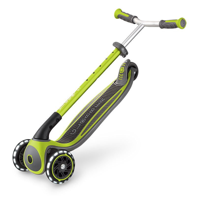 Globber Master Işıklı Katlanabilir Scooter - Yeşil