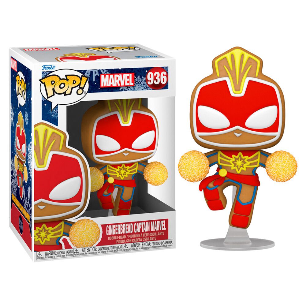 Funko POP Figür Marvel Holiday - Gingerbread Captain Marvel