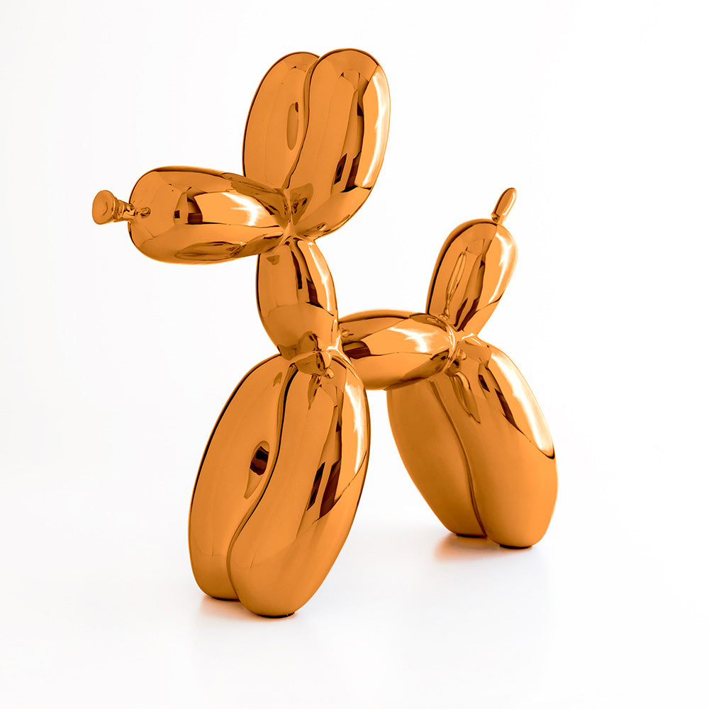 Jeff Koons Balloon Dog Orange Gold Dekor